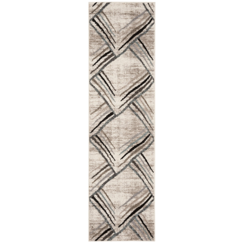 Southampton Geometric Hand Woven Area Rug, Runner 69 x 244 cm