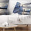 Coussin lombaire en tour de paris avec nuages reflection of paris