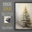 «Christmas Holiday Art Dxxxvii», reproduction d'art encadrée - bois massif-489753201-489753203