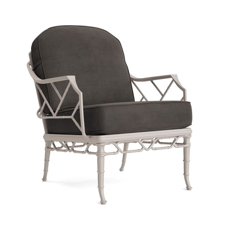 Calcutta Outdoor Lounge Chair, Fusion Charcoal, Dove Smooth