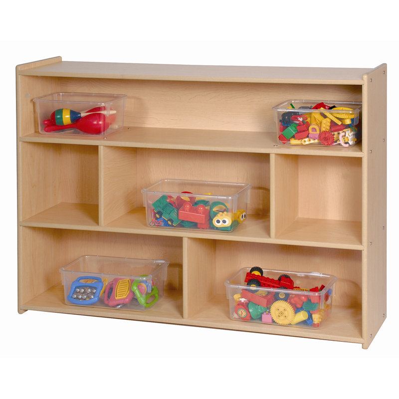 Maple 3-Shelf Adjustable Kids Toy Storage Unit
