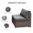 Decksplore 7-Piece Outdoor Rattan Sofa Set, PE Wicker Sectional Patio Conversation Set-2031016342