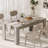 Rozia 63" Dining Table For 4-6, Wood Dining Room Table, Dinner Table For Kitchen, Farmhouse Dinette Table For 4, Rectangular Kitchen Table Supported 300LBS, Dining Room, Small Space-1085930943