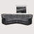 82'' Faux Leather Modular Manual Reclining Sectional Sofa