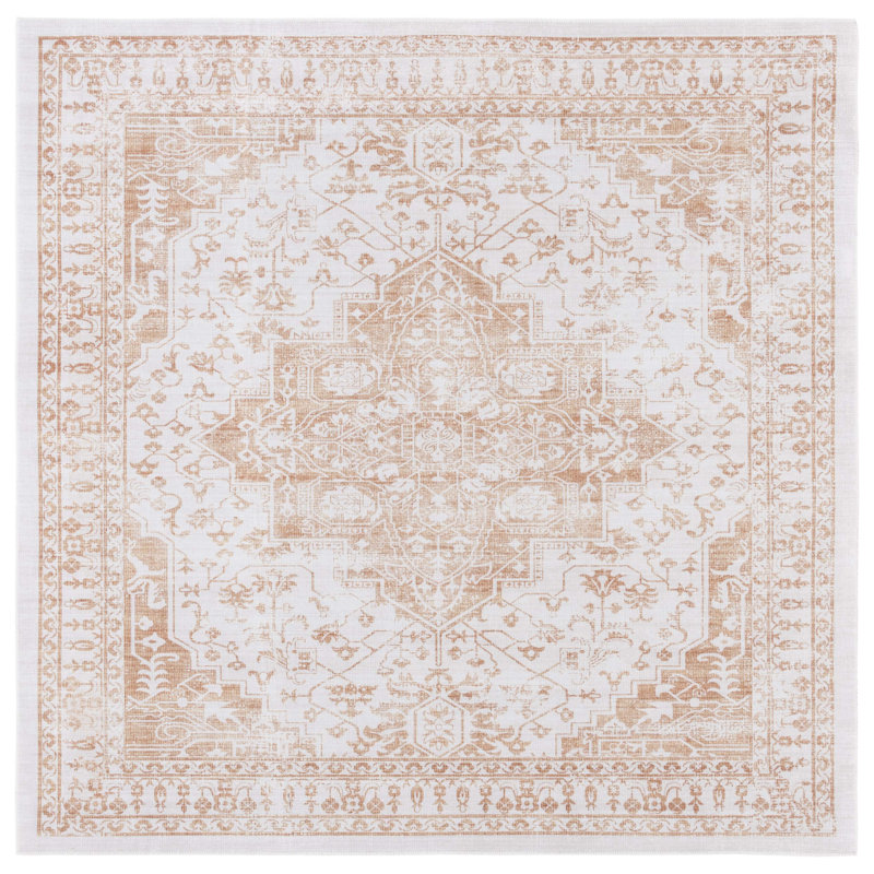 Arizona Performance Machine Washable Oriental Rug, Square 6'
