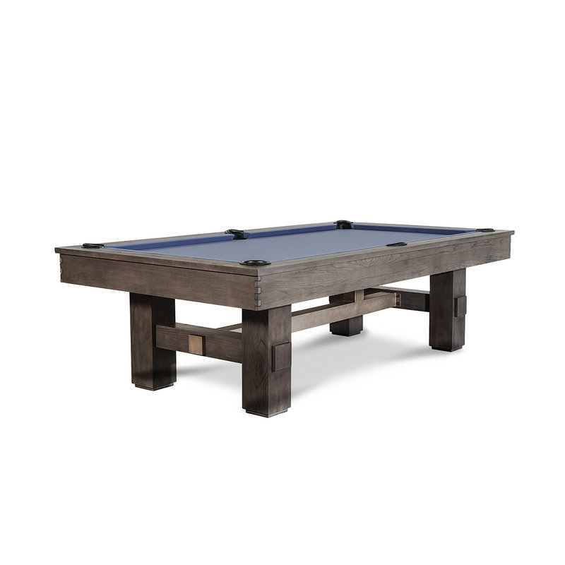 Table de billard Nixon Billiards - Kemp Slate, Bleu académie, H 31 po x l 53 po x L 92 po, Gris Grayson