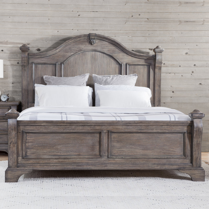 Shroyer Headboard, King, Rustic Charcoal