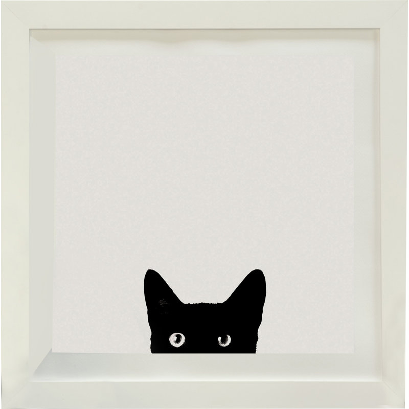 «Curiosity» - Impression de cadre photo, H 16 po x l 16 po x 1,5 po, Papier encadré blanc
