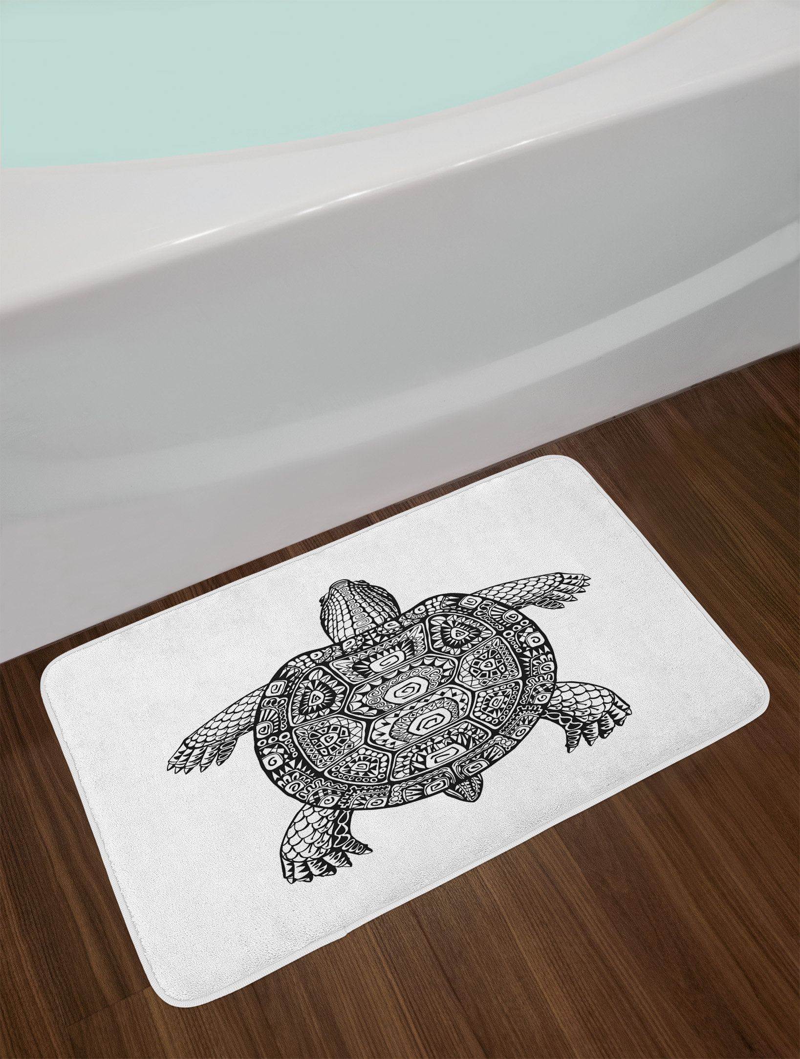 Ambesonne Turtle Bath Rug | Wayfair