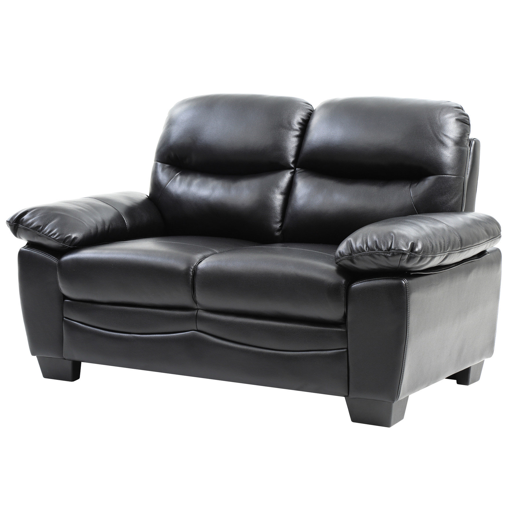 Ebern Designs Contemporary Black , G677-l, Foam Interior, Pu Fabric, 33 ...
