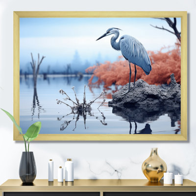 " Heron Silent Waters Blue "