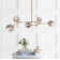 Dumont 5 - Light Dimmable Sputnik Modern Linear Chandelier