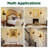  DAKAFUL Wall Sconces with Clear Glass Shades, Farmhouse Vintage Armed Sconce for Bedroom, Hallway, or Living Room (Set of 2)-114357207