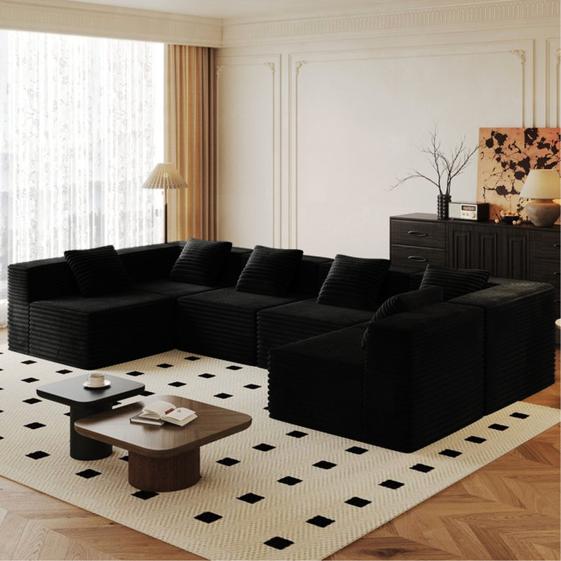 Upholstered 68.71 " Fabric Sectional