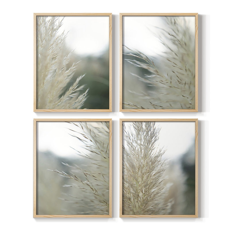 «Opposite Day II», ensemble de 4 reproductions encadrées, Naturel, H 32 po x l 10 po
