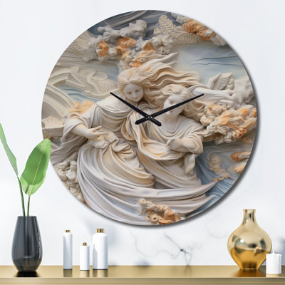 Horloge murale crème