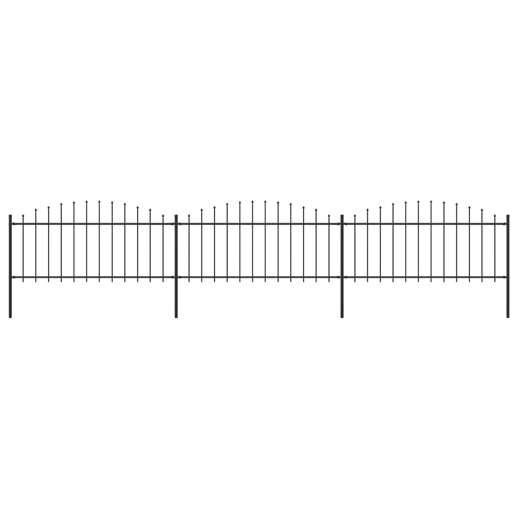 510 cm x 100 cm Gartenzaun Aayush aus Metall