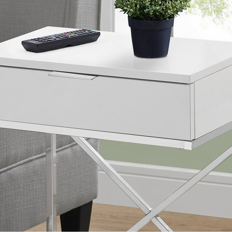 Versatile Accent Table For Living Room And Bedroom With Storage Drawer, Ideal For Lamp Placement And Contemporary Decor