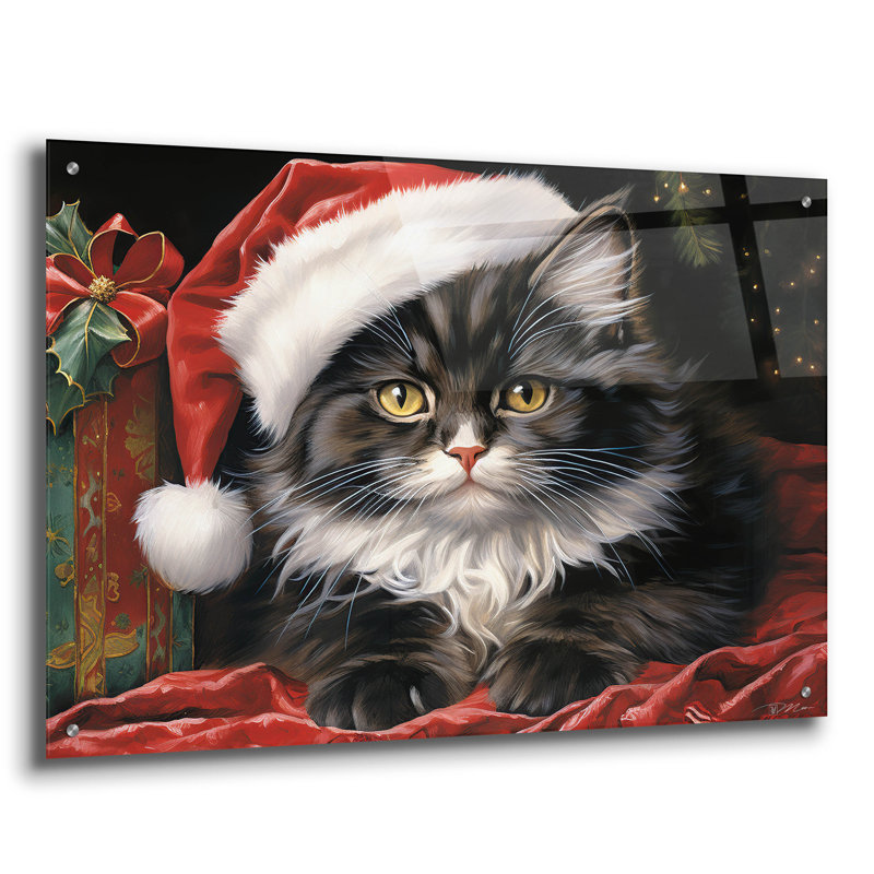 Art mural en verre de Noël 3 pi par Momart, H 24 po x l 36 po x P 0,2 po