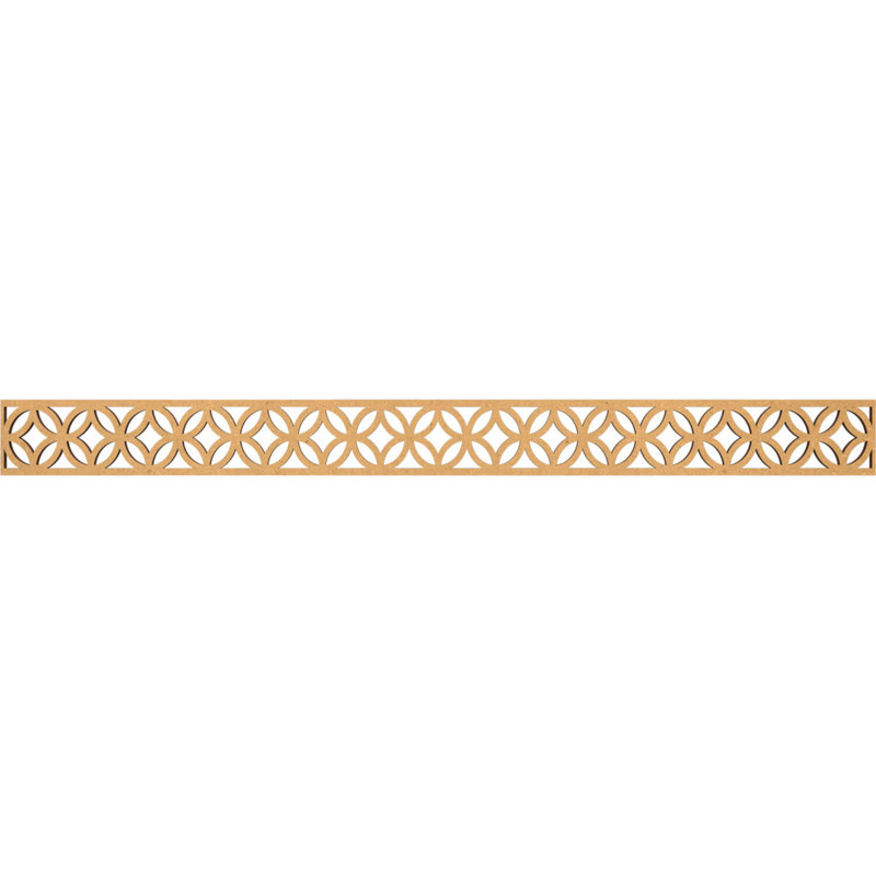 Moulure Crosby, H 4 po x l 46,375 po x P 0,375 po, Bois aggloméré brut