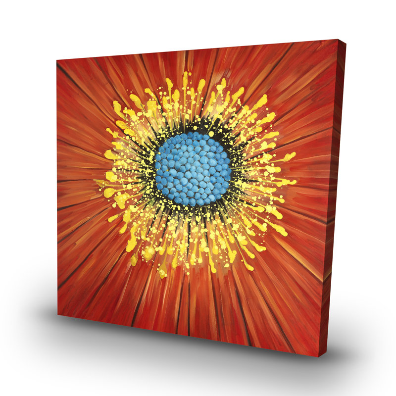 Closeup on a flower - 32"x32" art on canvas