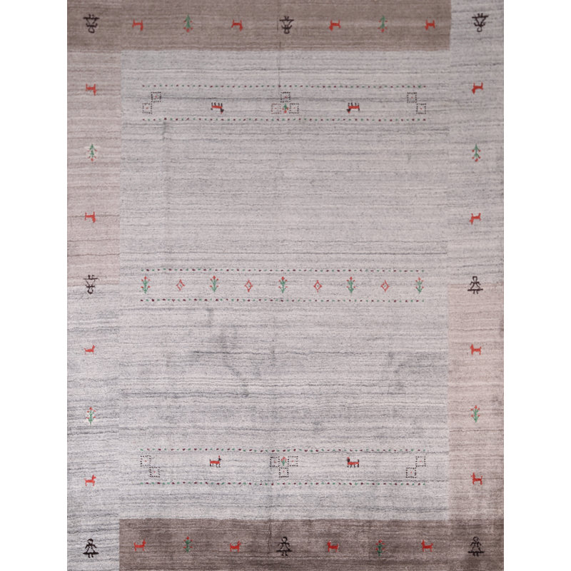Tapis indien noué à la main Gabbeh 7 x 8