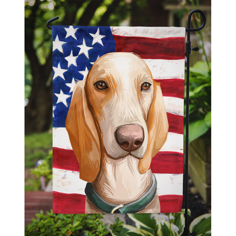 Polyester à 2 côtés 15 x 11 po drapeau de jardin, Porcelaine