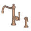 Jacobean Single Handle Kitchen Faucet with Side Spray-1213788283