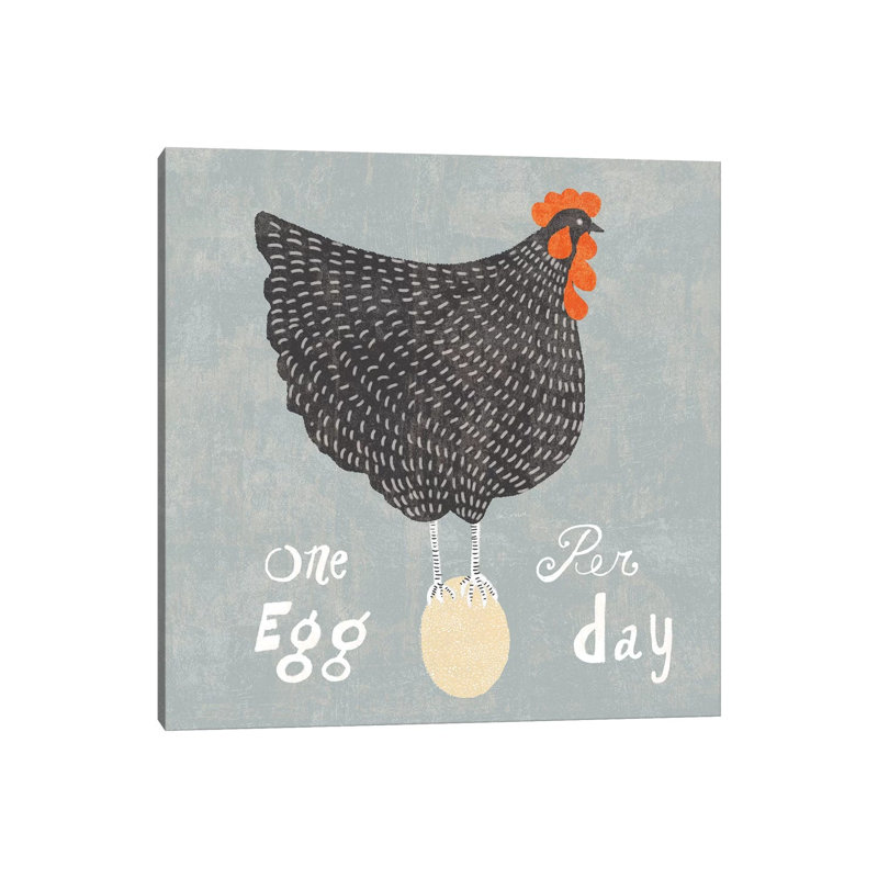 Fresh Eggs I by Sue Schlabach - Wrapped Canvas Painting, 30.48 cm H x 30.48 cm W