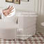 Canapé de sol avec 2 coussins, tissu convertible en peluche-650388177