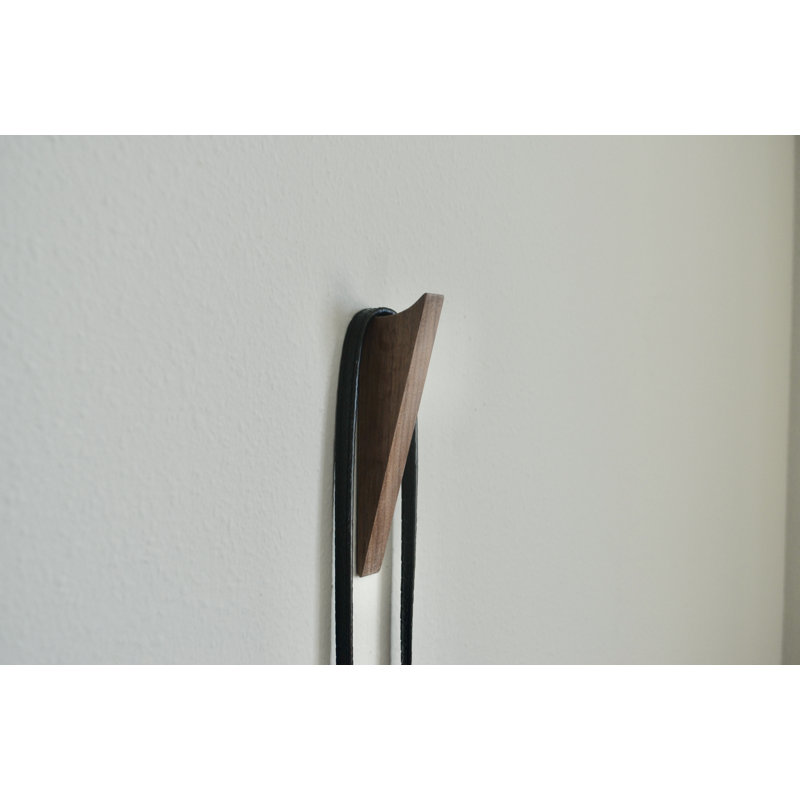 Airlene Solid Wood Wall Wall Hook, Walnut