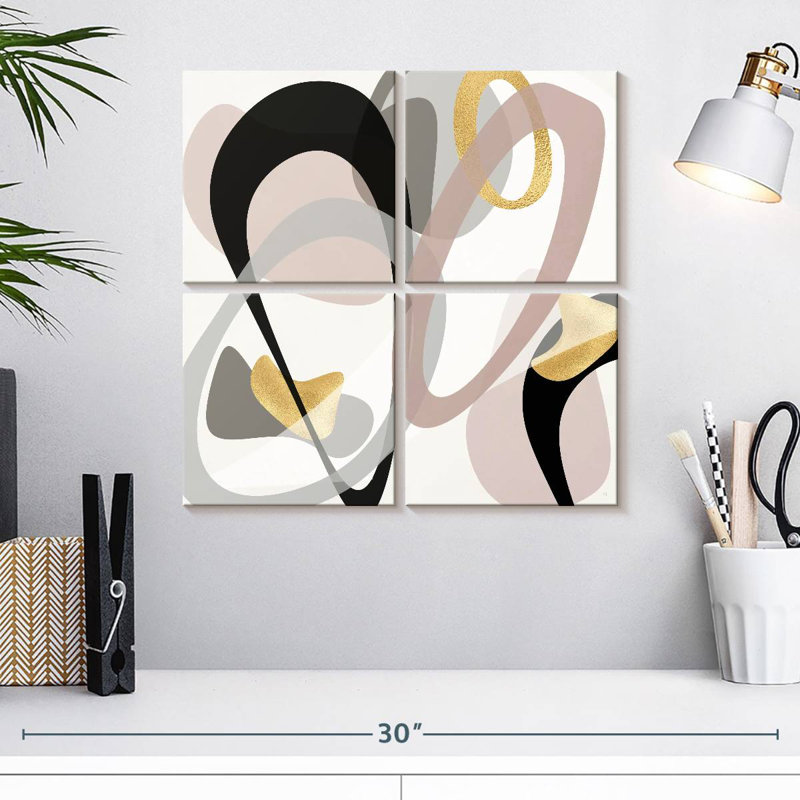 Avery Tumbled Golden II, 18" H x 18" W