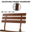 Lit plateforme en bois massif avec tête de lit ajustable Caden, style Mid-Century moderne-1991240172-1991240163