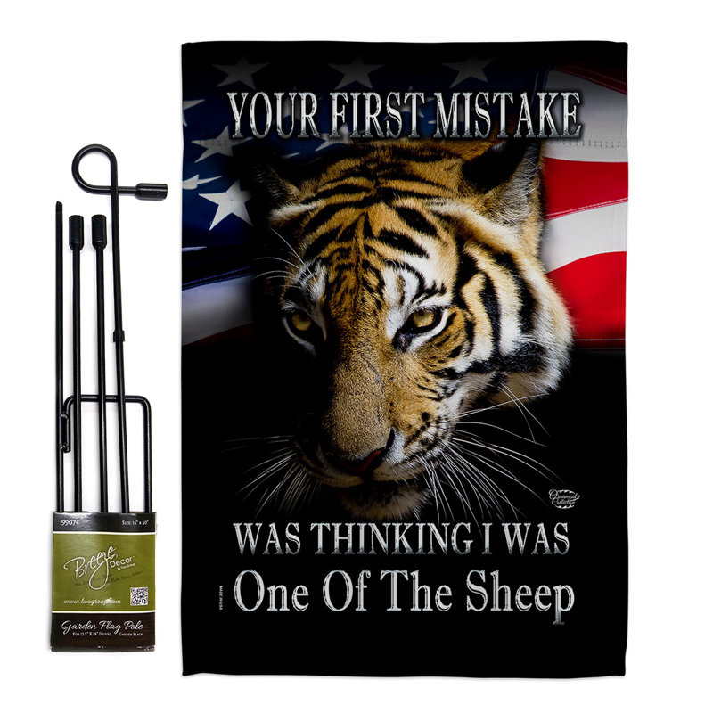 Double Sided 18.5'' H x 13'' W Polyester Flag Set