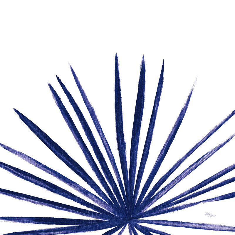 Énoncé Indigo Palms III, H 36 po x l 36 po x P 1,25 po
