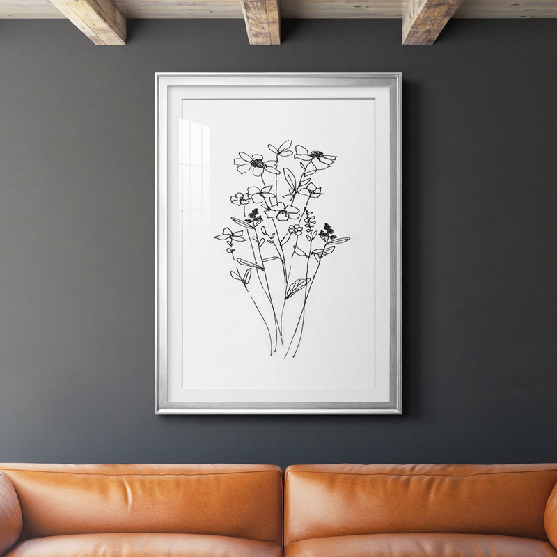 Farmhouse Plants I, reproduction encadrée de qualité supérieure - prête à être accrochée, H 42,5 po x l 30,5 po, Argent
