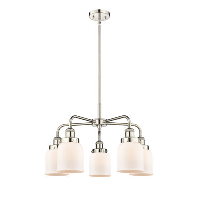 Lustre en verre à 5 lumières Bell