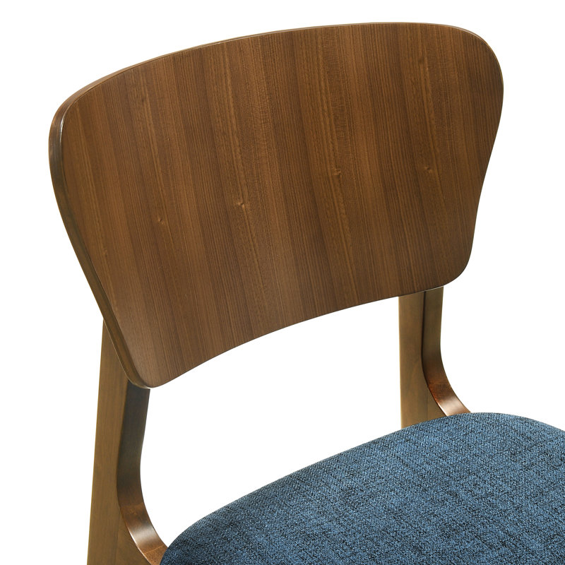 Chaises de salle à manger Jennelle, 4, Bleu, Brun