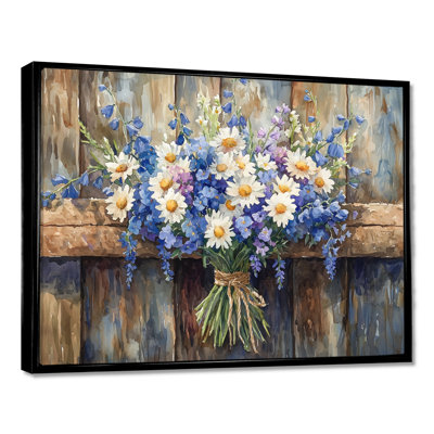 «Breezy Meadow Bouquet At The Barn II», art sur toile assortis