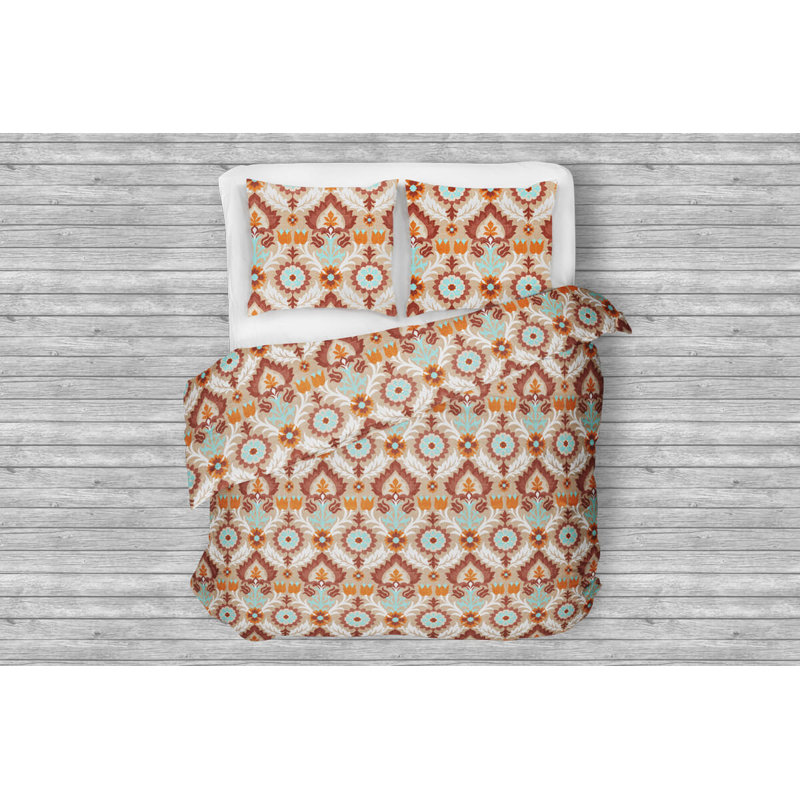 Geometric Shapes Duvet Cover Set with Pillowcases, 160 x 200 cm - 2 Pillowcases (70 x 80 cm)