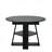 43.3In-59In Extendable Round Dining Table For 4-8,Modern Kitchen Oval Dining Table With Removable Leaves Space Saving,Wood Base With Storage Shelf For Kitchen Living Room (Black)-634767830
