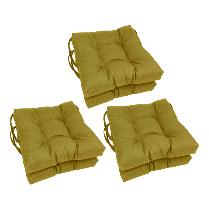 Outdoor 3.5'' Dining Chair Seat Cushion, Avocado