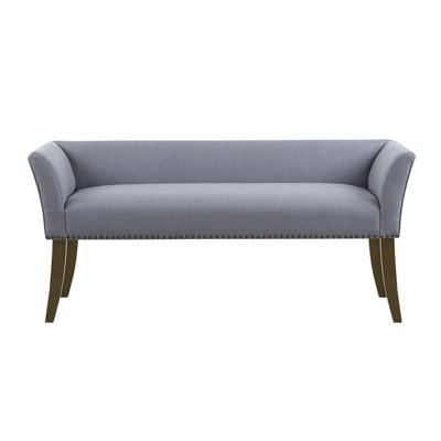 Banc décoratif bleu ardoise
