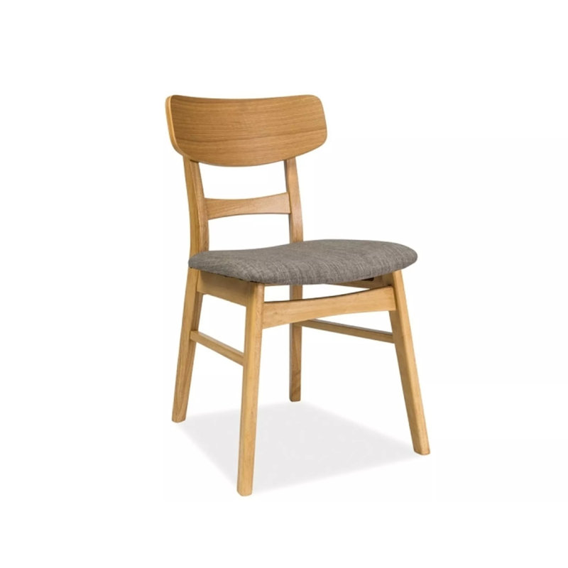 Clayton 45cm H Polyester Blend Upholstered Ladder Back Side Chair