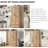 Aubriona 72" Rattan Kitchen Pantry, Versatile Large Cabinet with 2 Rattan Doors Drawer and Shelves