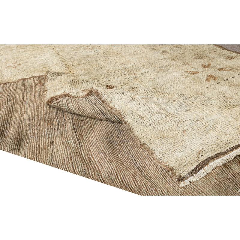 Tapis turc Oushak taille pièce, tapis rétro noué à la main pour la maison et le bureau