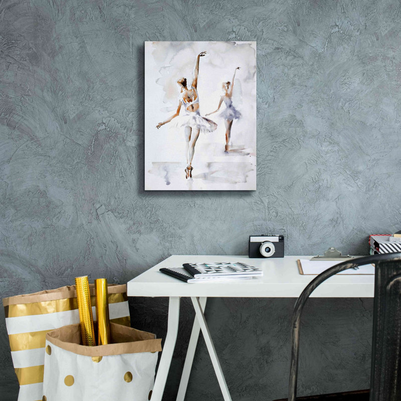«Ballerina In Blue» par Aimee Del Valley, estampe numérique sur toile, H 16 po x l 12 po x P 0,75 po