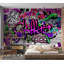 Murale Peel & Stick Street Art - graffiti mauve-589955452