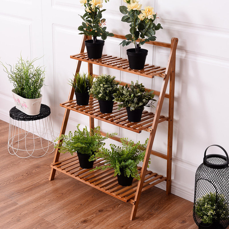 Wood Weather Resistant Plant Stand