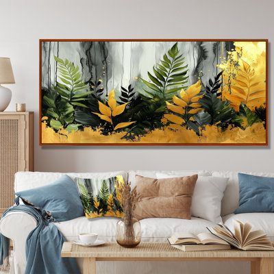 Claramae, minimalisme, fougères, tropical tropical, symphonie I - fougères, art mural